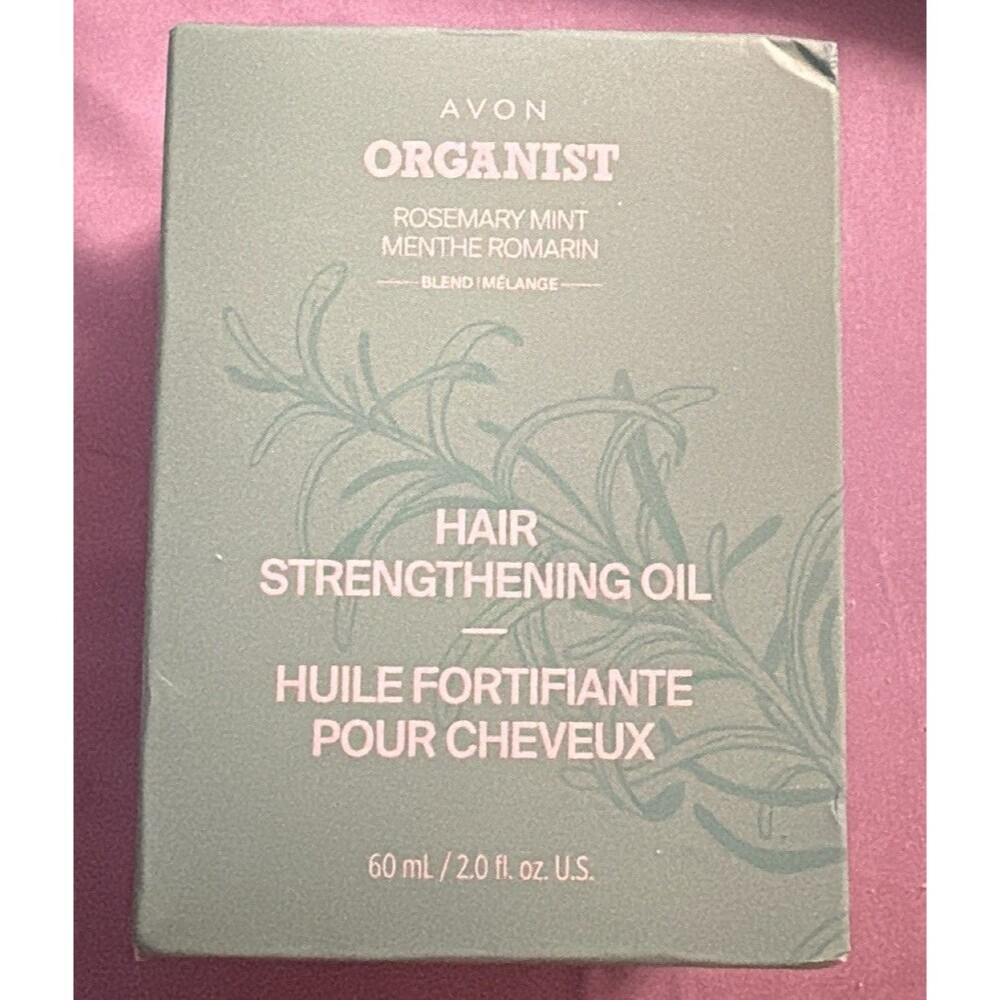 Avon Organist Rosemary Mint Hair Strengthening Oil 2 fl oz Scalp Treatment